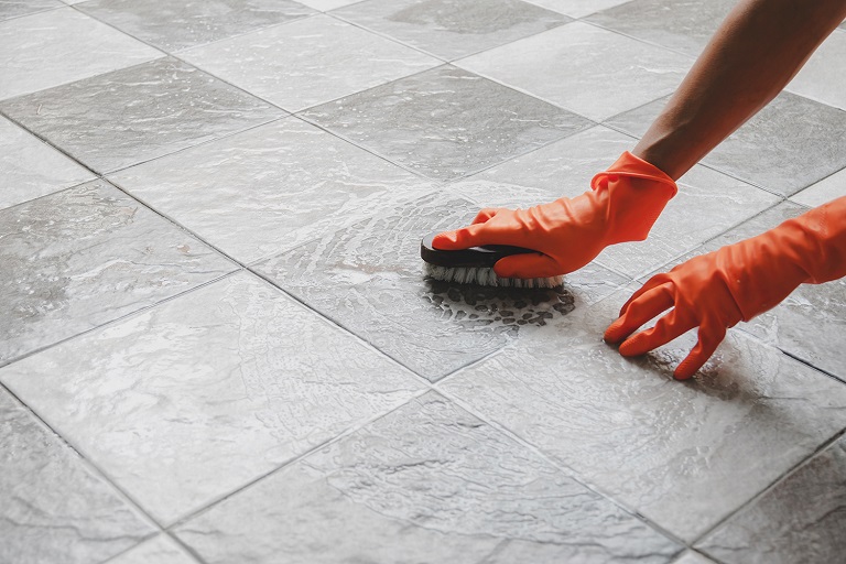 Way to Clean and Brighten Grout and Tiles